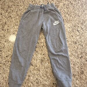 Nike Gray Casual Sweatpants with Elastic Cuffs